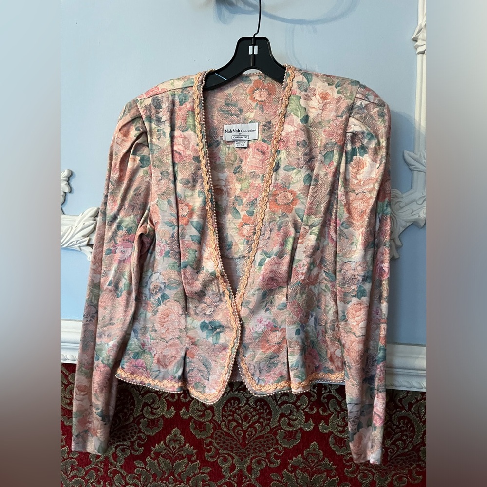 Vintage Floral Brocade Women's Jacket